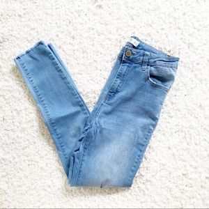 I & M Blue Light Wash High Rise Skinny Jeans